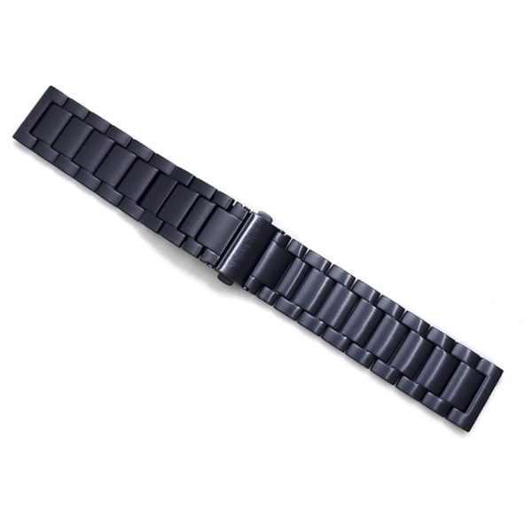 22mm Universal titanium alloy + stainless steel watch strap - Black Online