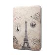 Amazon Kindle Paperwhite 4 (2018) patterned leather flip case - Eiffel Tower Supply