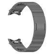 Samsung Galaxy Watch6   Watch6 Classic   Watch 5 Titanium Steel Watch Band Press Buckle Strap - Grey Hot on Sale