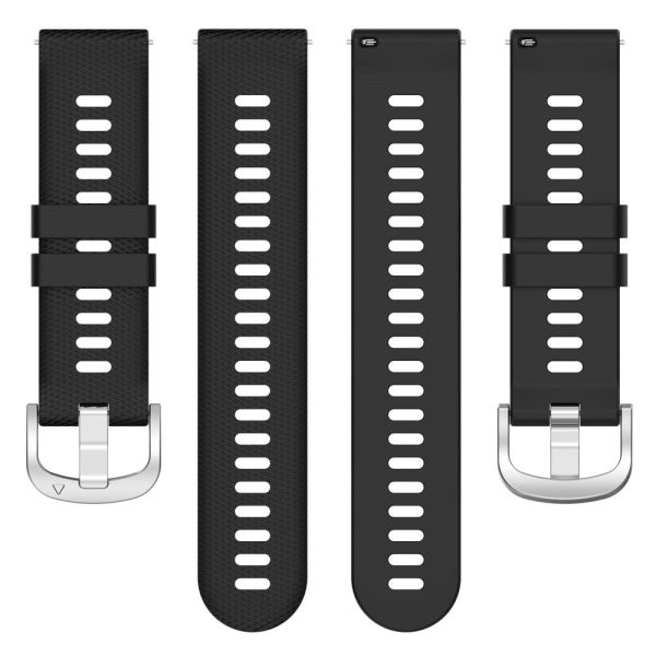 Garmin Forerunner 256 cross stripe silicone strap - Black Cheap