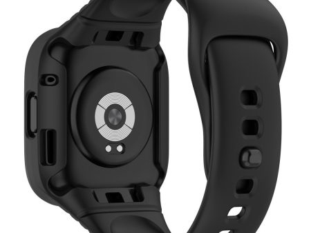 Xiaomi Redmi Watch 3 silicone strap with protective cover - Black on Sale