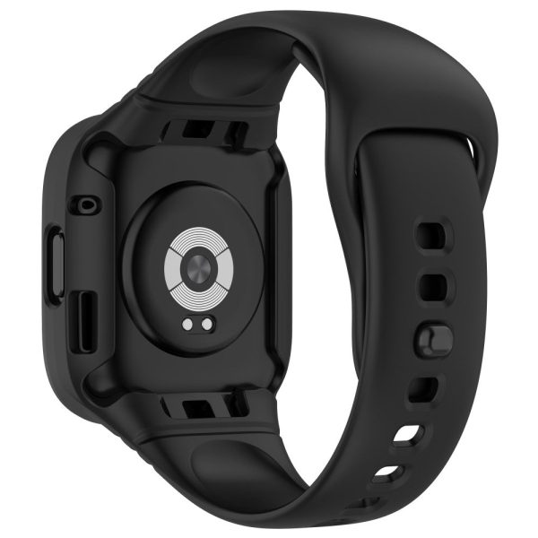 Xiaomi Redmi Watch 3 silicone strap with protective cover - Black on Sale