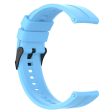 22mm Universal silicone watch strap - Sky Blue Online now