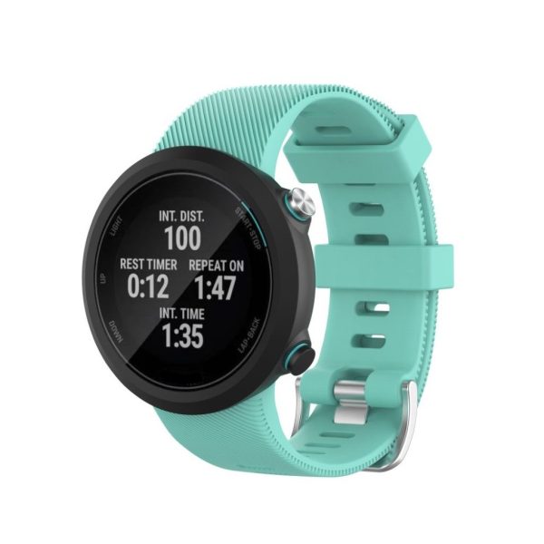 Garmin Swim 2   Forerunner 45   45S durable silicone watch band - Cyan For Sale