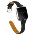 Fitbit Versa 2   Versa Lite   Versa simple genuine leather watch strap - Black Online