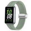 Samsung Galaxy Fit3 Replacement Wrist Band Soft Silicone Watch Band with Magnetic Folding Buckle - Grey Green Online