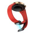 20mm Universal silicone strap with black buckle - Red For Sale