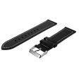 Universal simple genuine leather watch band - Black on Sale