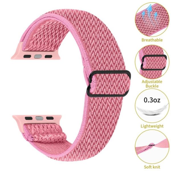 Apple Watch 40mm nylon design watch strap - Pink Online now