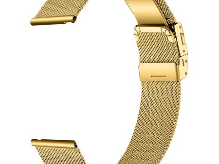 Samsung Galaxy Watch FE 40mm Replacement Strap Stainless Steel Mesh Watch Band - Gold Online Hot Sale