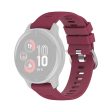 Garmin Forerunner 255   255 Music   Venu 2 silicone watch strap - Wine Red on Sale