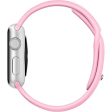 Apple Watch Series 4 44mm soft silicone watch band - Dark Pink on Sale