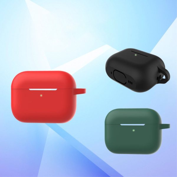 AirPods Pro 2 silicone case with ring buckle - Dark Green Online Hot Sale