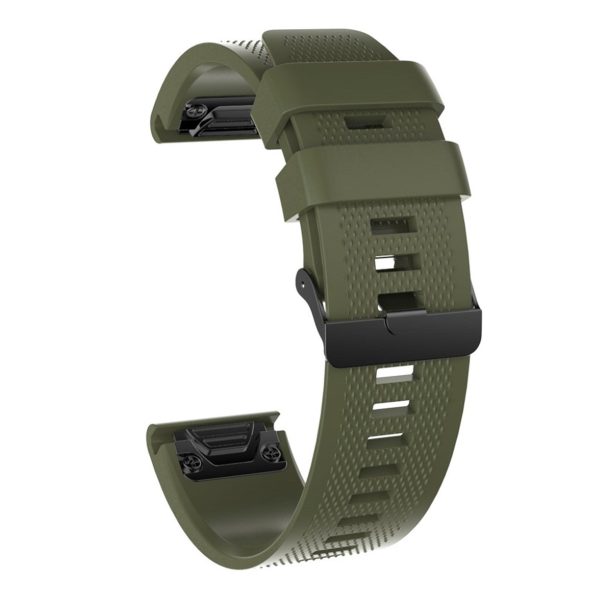 Garmin Fenix 5S silicone watch band - Army Green Online Sale