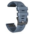 KALEBOL KLB-PWGJ-001 For Garmin Fenix 7     7 Pro Silicone Replacement Strap QuickFit 22mm Watch Band - Navy Blue Online Hot Sale