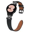 Samsung Galaxy Watch6 40mm   44mm   Watch6 Classic 43mm   47mm Watchband Connector Genuine Cow Leather Strap - Black Online