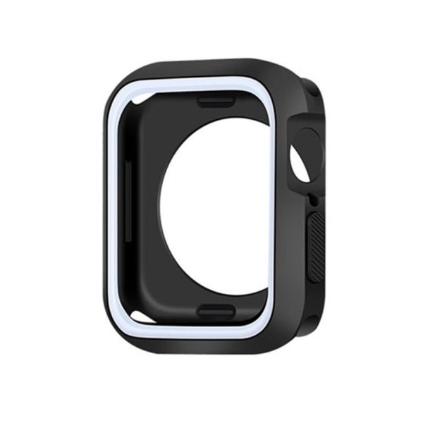 Apple Watch (41mm) dual color TPU cover + watch strap - Black   White Online Hot Sale