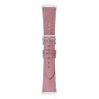 Fitbit Sense 2   Versa 4 stitching style genuine leather watch strap - Pink Online now