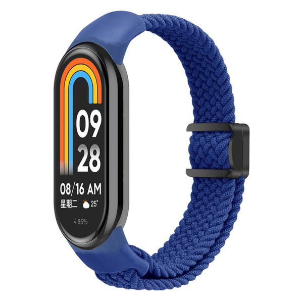 Magnetic Braided Nylon Strap Xiaomi Smart Band 8 Replacement Watch Band - Blue For Cheap