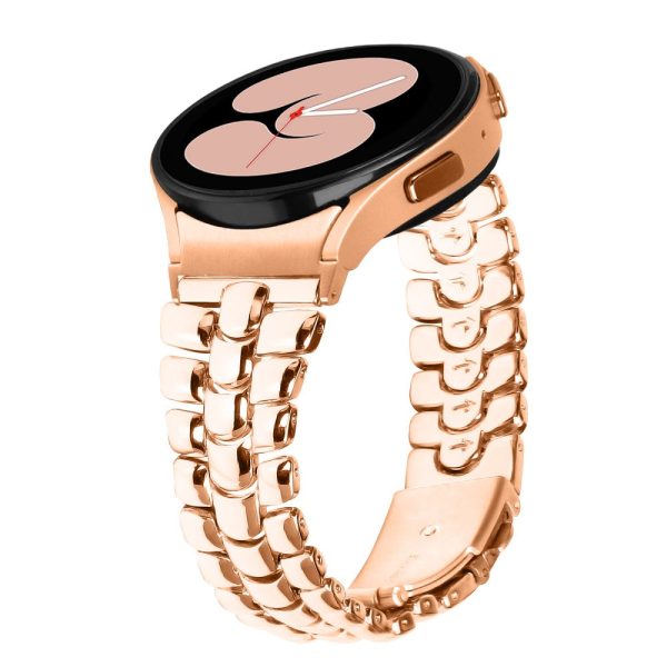 Samsung Galaxy Watch4 - 20mm - Slim Watch Band Seamless Metal Watch Strap - Rose Gold Online Hot Sale