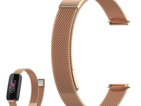 Fitbit Luxe milanese stainless steel watch strap - Rose Gold Cheap