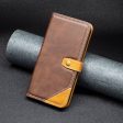 BINFEN two-color leather case for iPhone Xs Max - Coffee Cheap