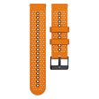 22mm Universal dual color watch strap - Orange   Black Hot on Sale