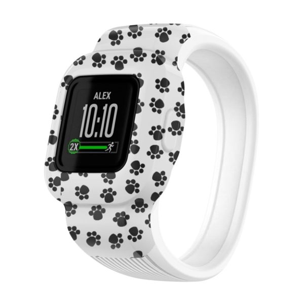 Garmin Vivofit Jr 3 pattern silicone watch strap - Paw Print   Size: S Online Sale