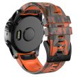 22mm silicone watch strap for Garmin and Coros watch - Camouflage Orange Online Hot Sale