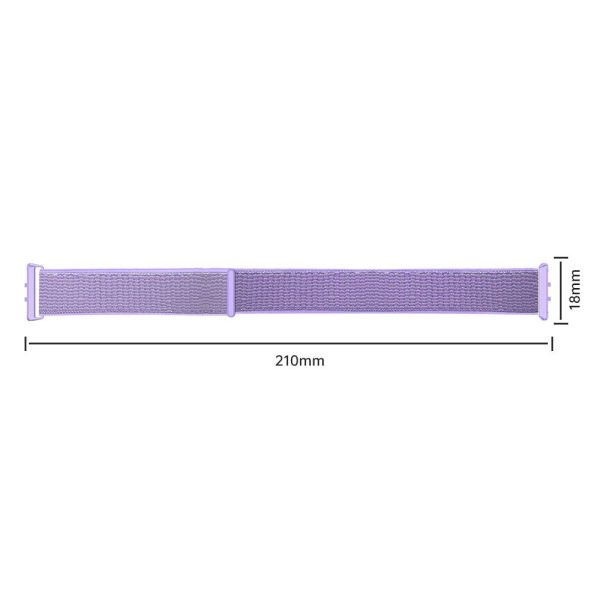 Samsung Galaxy Fit3 Replacement Strap Braided Nylon Smart Watch Band - Purple Fashion