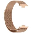 KALEBOL Huawei Watch Fit 3 Milanese Stainless Steel Watch Band Magnetic Wrist Strap - Rose Gold Hot on Sale