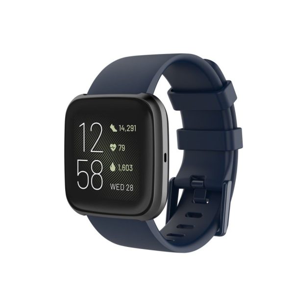 Fitbit Versa 2   Versa Lite silicone watch band - Dark Blue   Size: S For Sale