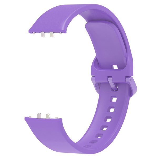 Samsung Galaxy Fit3 Silicone Strap Replacement Wrist band with Watch Case - Purple Online Sale