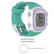 Garmin Forerunner 10 soft silicone slim watchband - Cyan Online Hot Sale