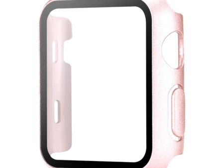 Apple Watch Series 10 46mm Watch Case Protective Hard Bump Resistant Cover with Tempered Glass Film - Rose Gold Online now