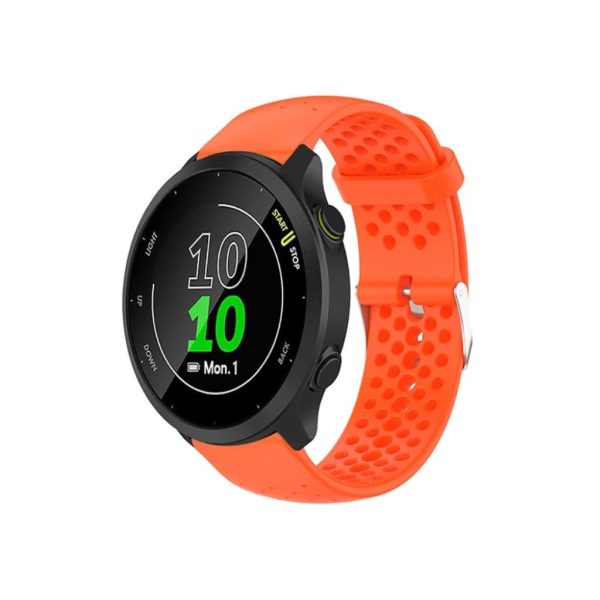 Garmin Forerunner 158   55 breathable silicone watch strap - Orange For Cheap