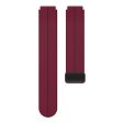 18mm Universal silicone strap with black buckle - Wine Red Online Hot Sale