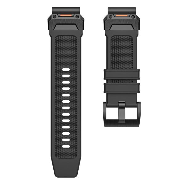 Garmin Fenix 3   5   5X   6X   7X Soft Rubber Replacement Strap 26mm Universal Smart Watch Wrist Band - Black Online now