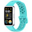 Huawei band 9   9 NFC   8   8 NFC Breathable Holes Replacement bandsilicone Watch Strap - Teal Online