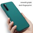 Anti-scratch PC Case for OnePlus Nord, Slim Fit Comfortable Touch Feeling Solid Color Cell Phone Back Cover - Green Online