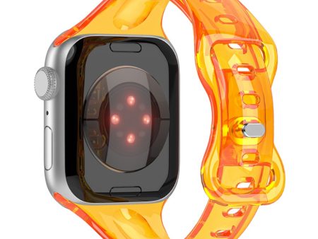 Apple Watch Series 41mm   40mm   38mm Flexible Watch Band - Fluorescence Orange Supply