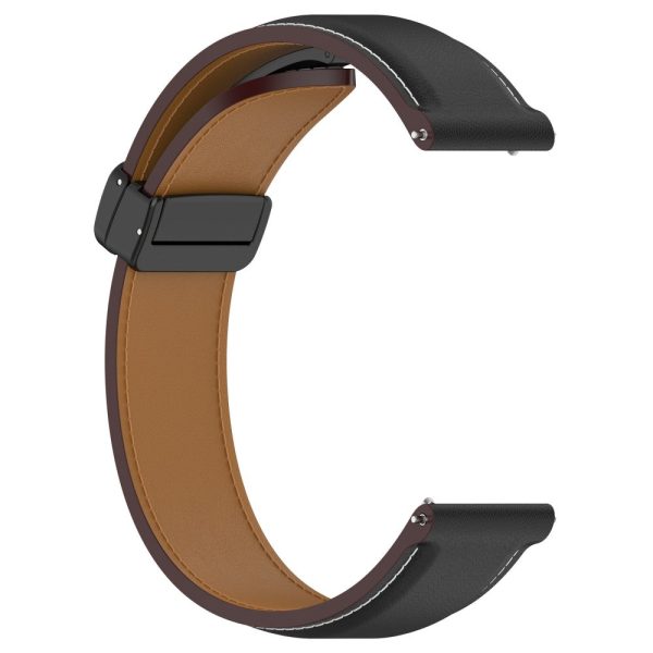 22mm Universal genuine leather strap - Black Supply