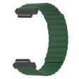 Garmin Forerunner 220   230   235   735XT   620   63 Flexible Strap Magnetic Smartwatch Bands - Army Green For Cheap