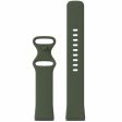 Fitbit Versa 3   Sense silicone watch band - Dark Green Size: L on Sale