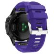 KALEBO LKLB-HWGJ-001 For Garmin Fenix 6X   Fenix 7X   Instinct 2X Smart Watch Band QuickFit 26mm Silicone Strap - Purple Online Sale