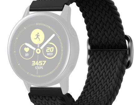 KALEBOL KLB-BZNL-001 Samsung Galaxy Watch6 Classic 43mm   47mm Watch Bnad 20mm Nylon Replacement Strap - Black Fashion