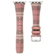 Plaid Woolen Strap for Apple Watch Series 41mm - 40mm - 38mm - Style 4 For Sale