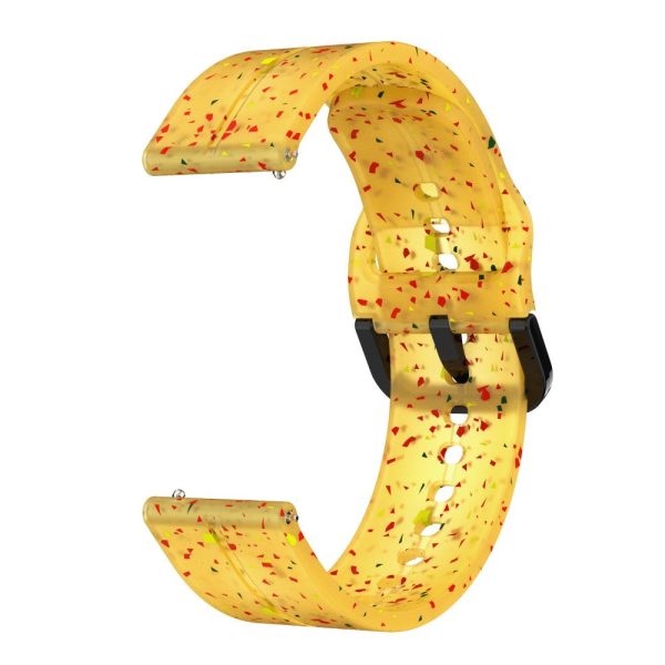 20mm Universal silicone strap - Transparent Yellow Online Sale