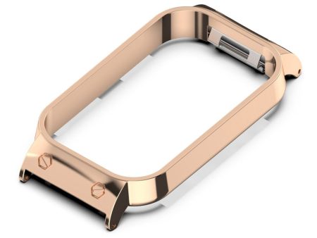 Xiaomi Smart Band 8 Active   Redmi Smart Band 2 Watch Case Zinc Alloy Frame Work with 18mm Watchband - Rose Gold Online now