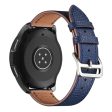 22mm Universal genuine leather watch strap - Dark Blue Hot on Sale